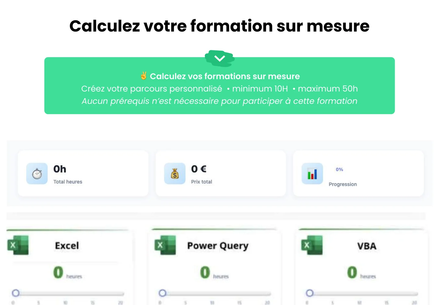 Apprendre Excel, section 4 du site