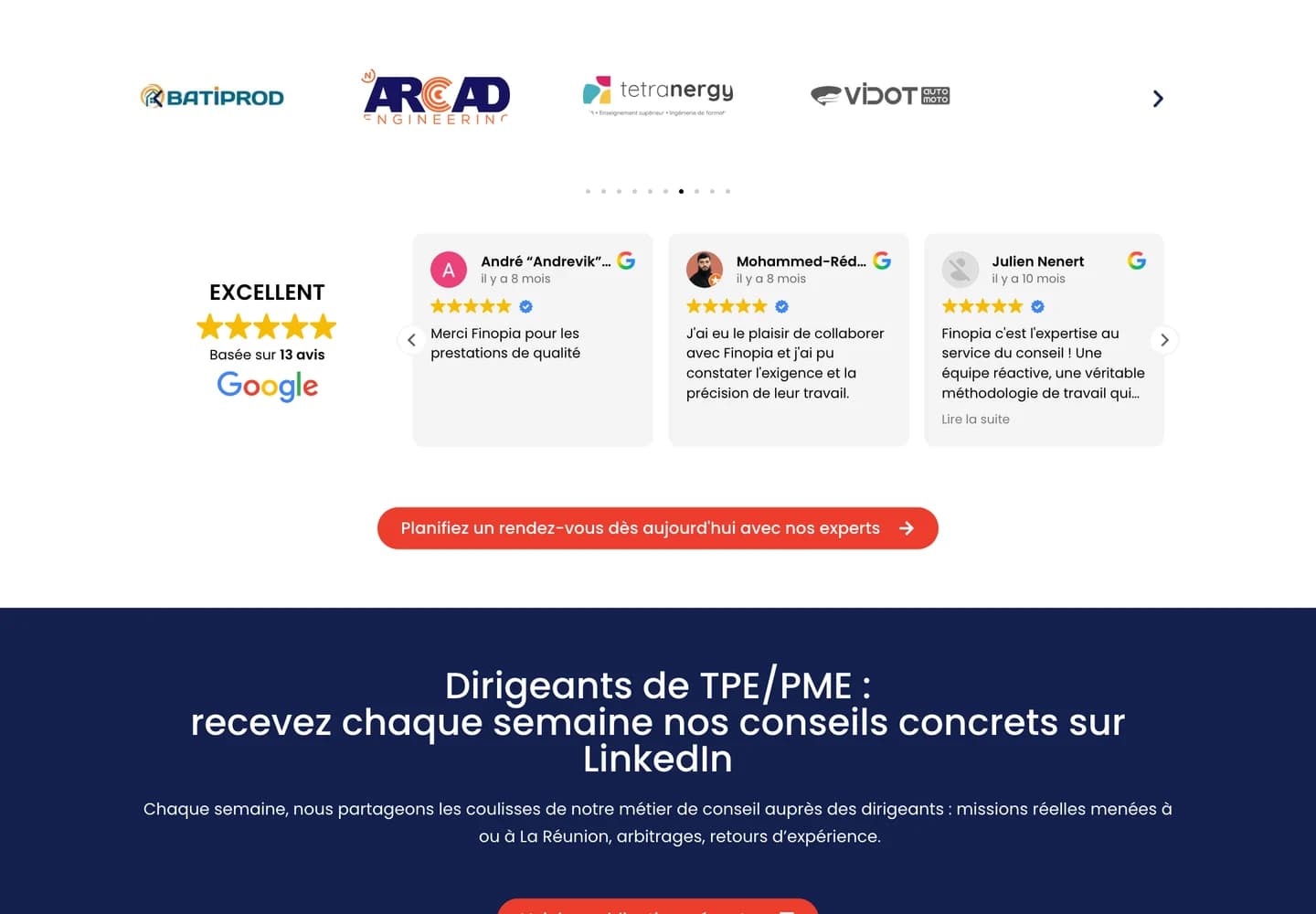 Finopia, section 2 du site