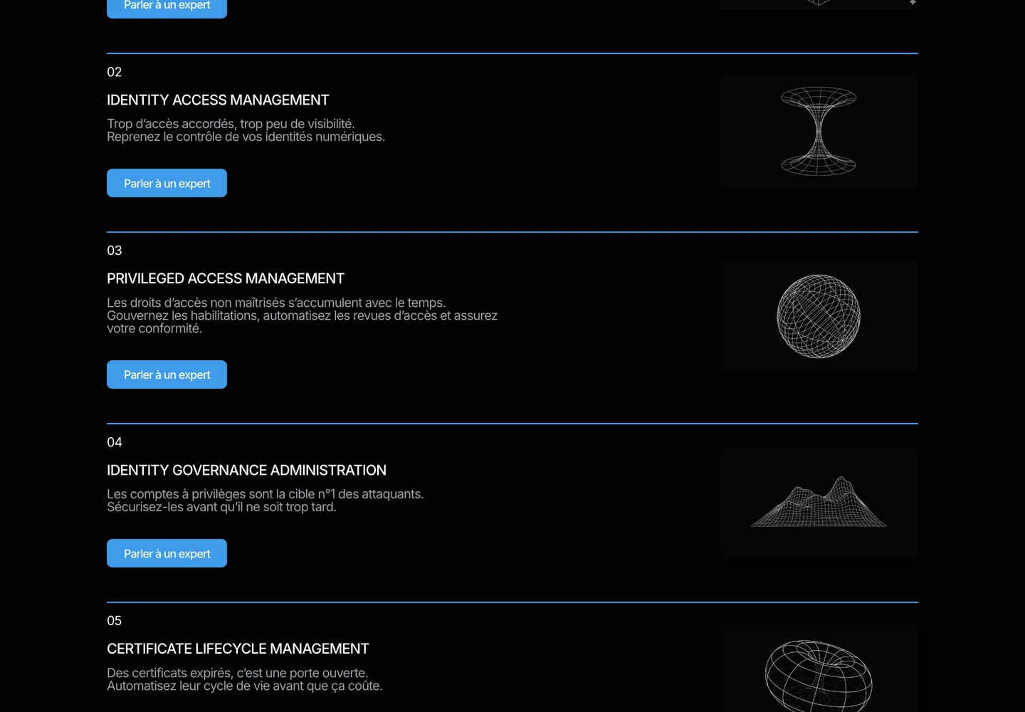 Ident1ty, section 3 du site
