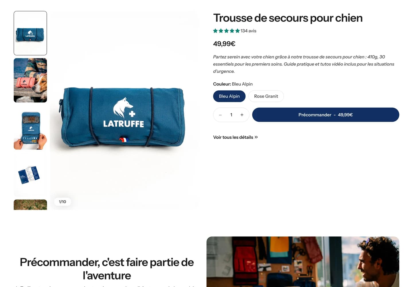La Truffe, section 1 du site