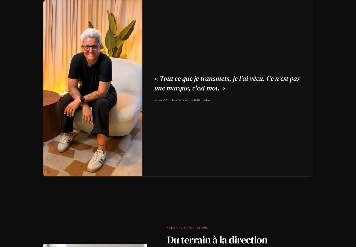 Leila Ruiz, section 2 du site