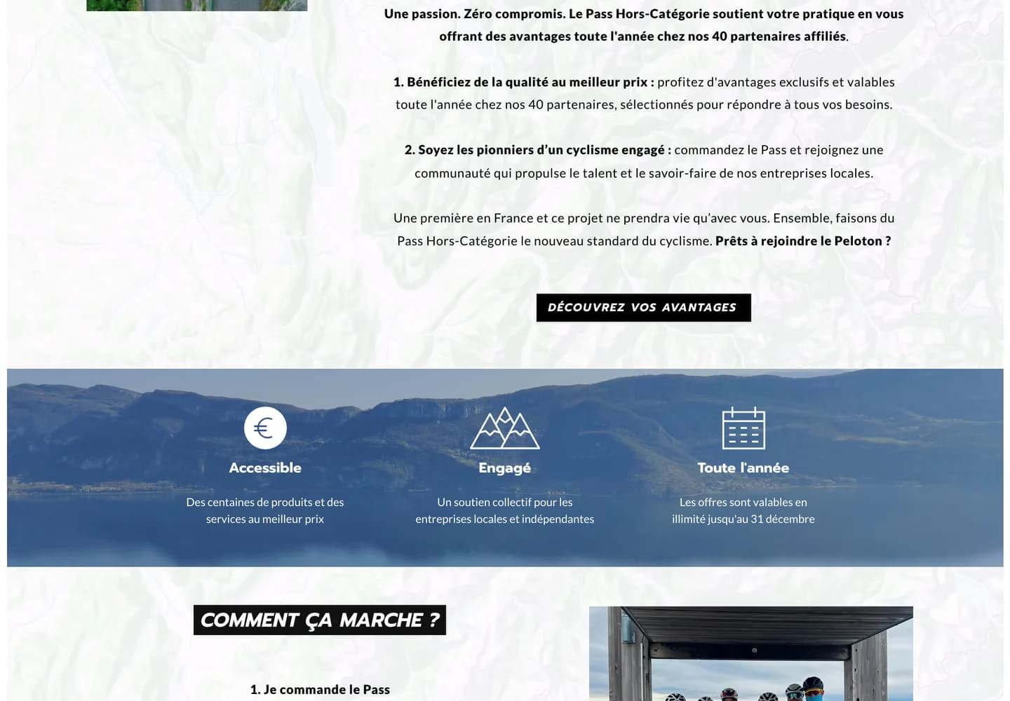 Le Peloton des Alpes, section 2 du site