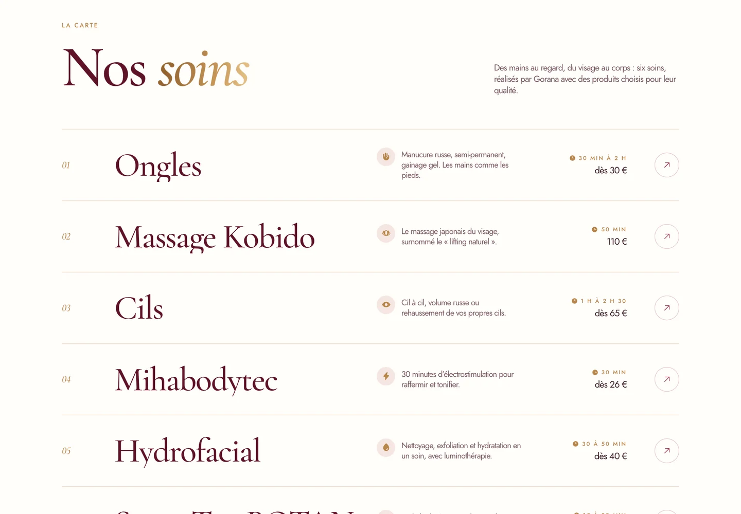 PopCorn Institut, section 1 du site