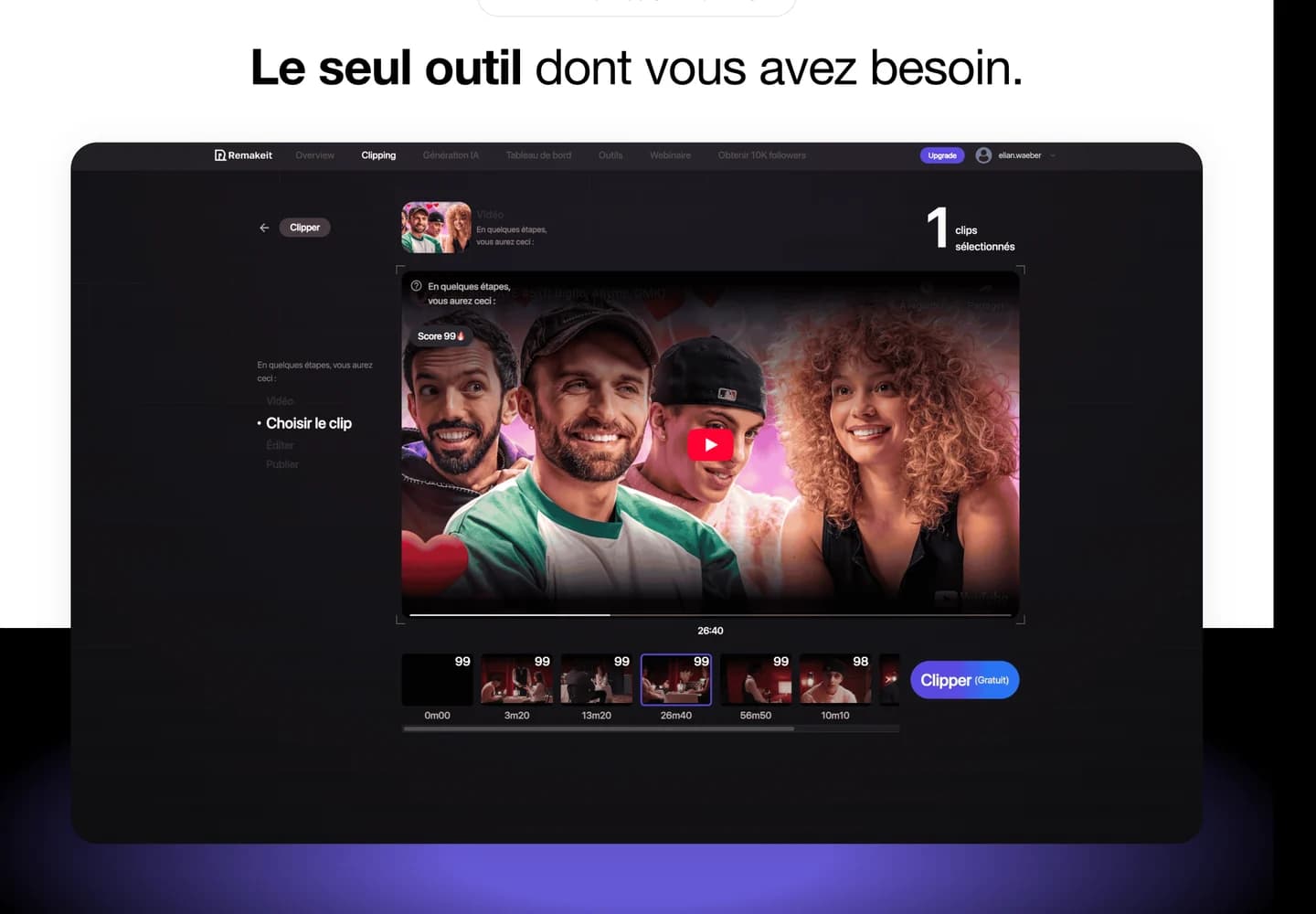 Remakeit, section 3 du site
