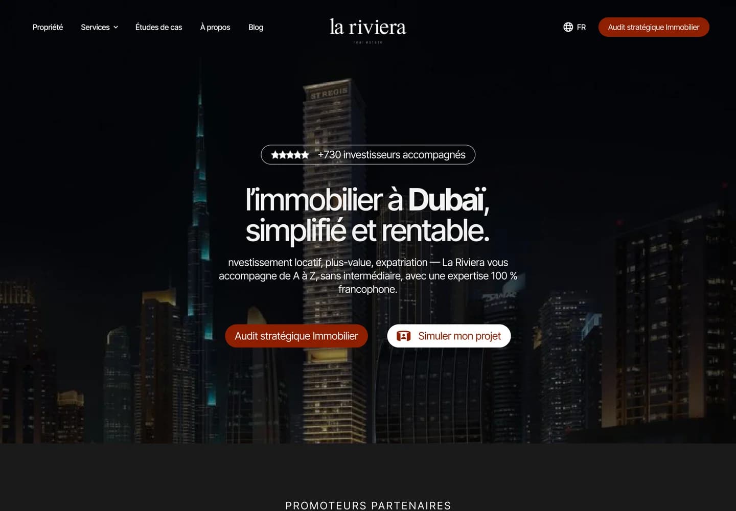 La Riviera Real Estate, section 1 du site