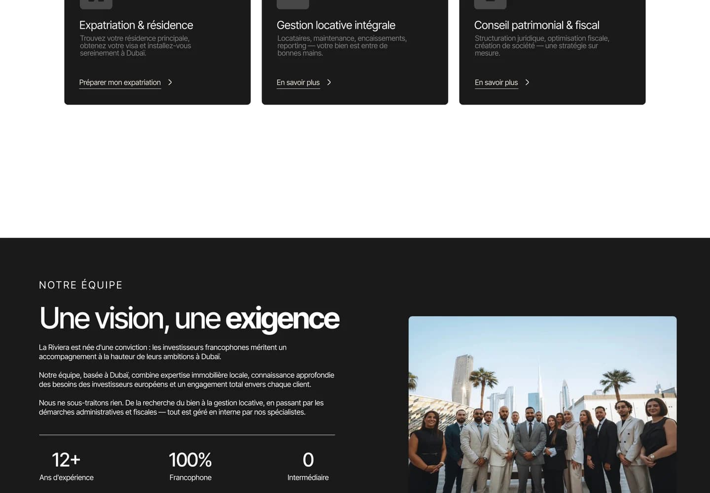 La Riviera Real Estate, section 2 du site
