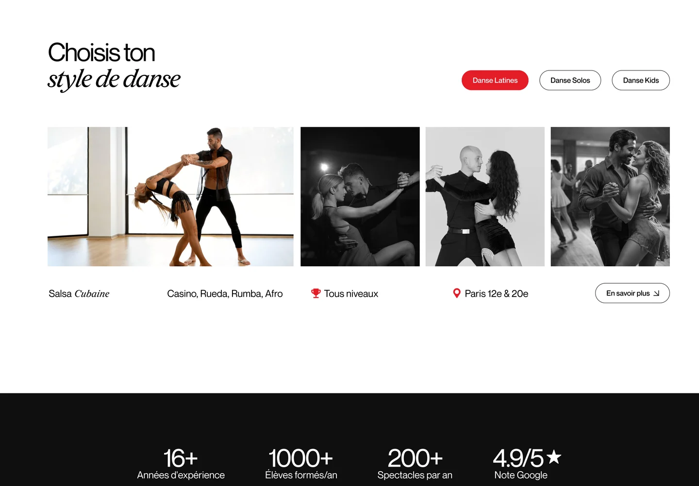 Salsa Nueva, section 2 du site