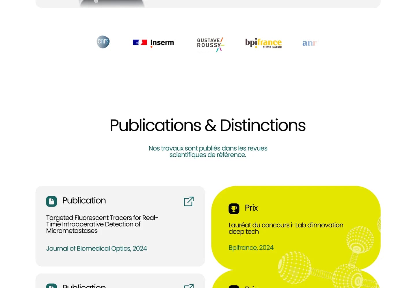 See2Cure, section 3 du site