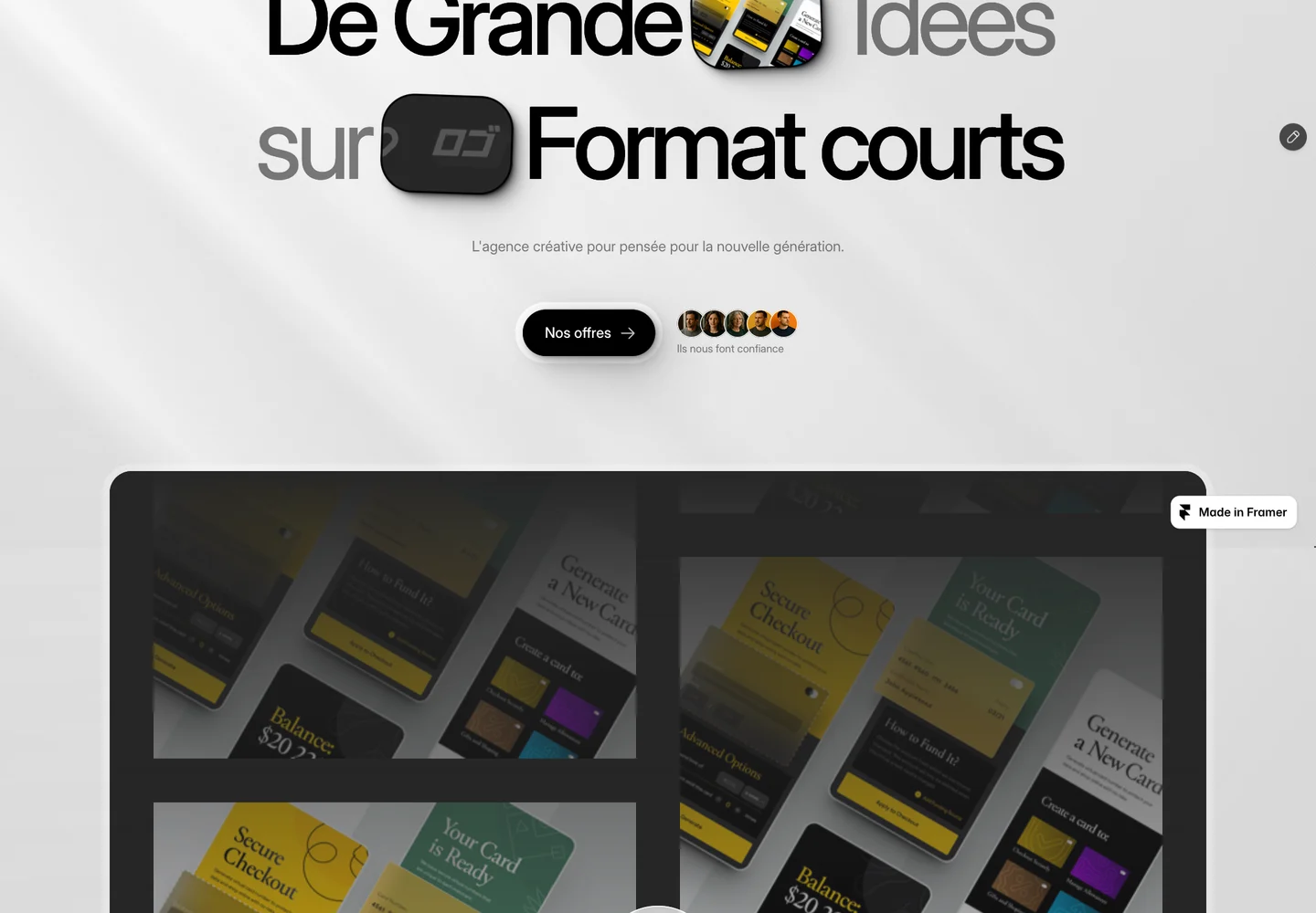 Skadeo, section 1 du site