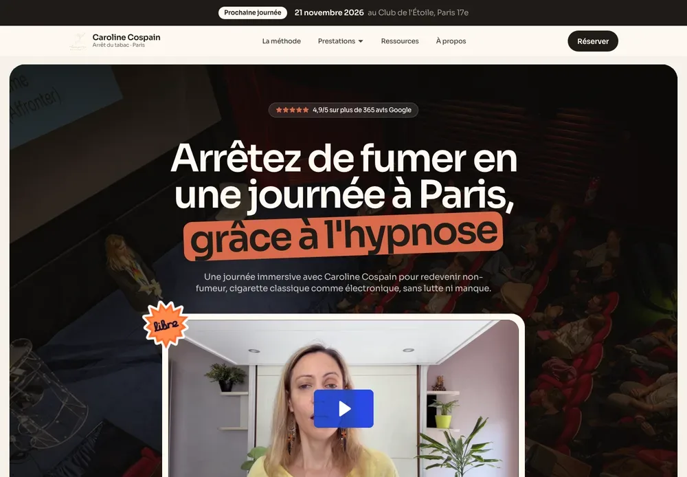 Caroline Cospain, section 1 du site