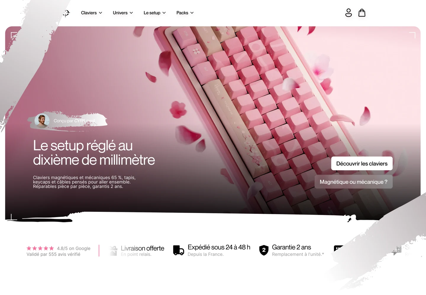 Tryhard Gear, section 1 du site