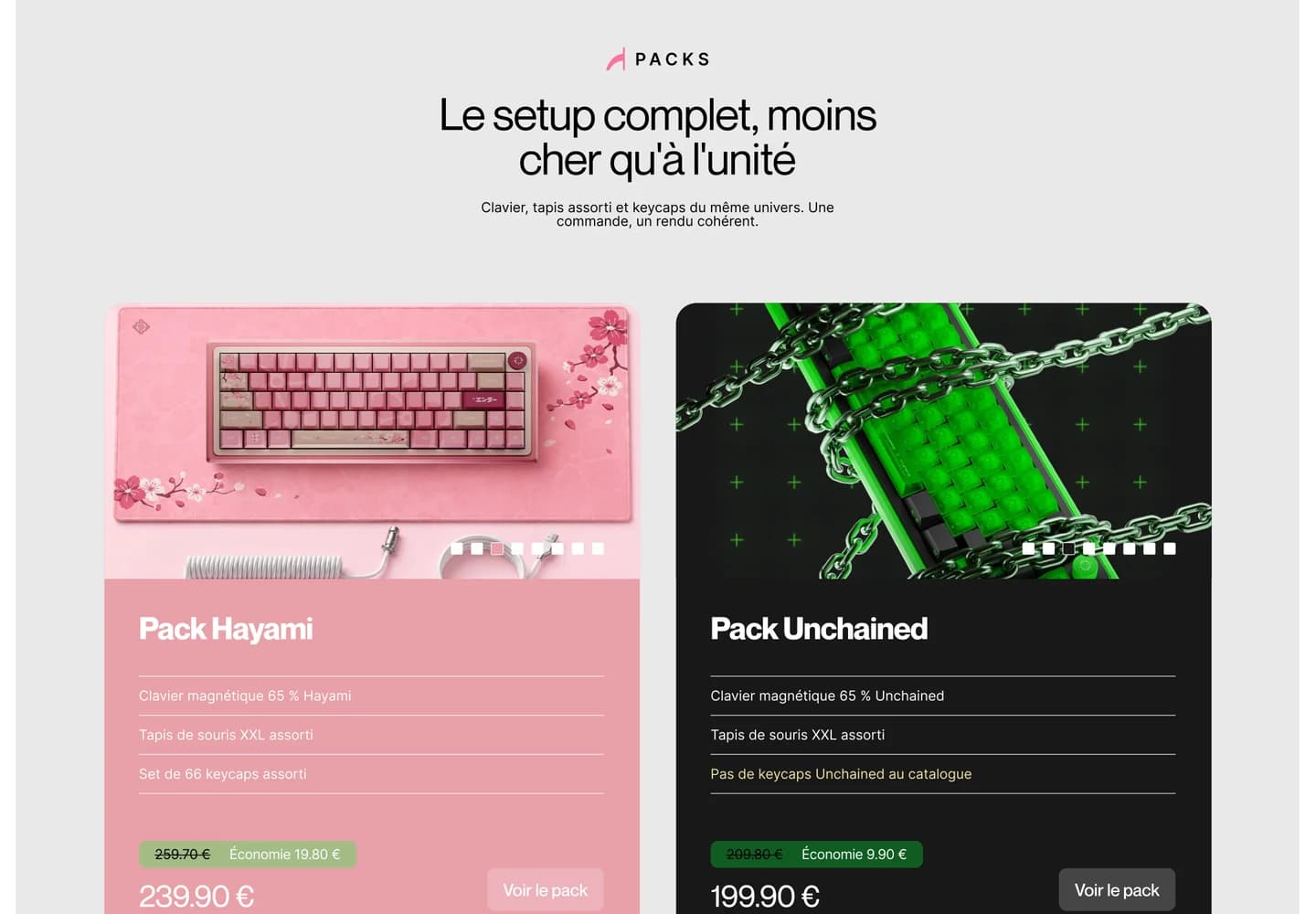 Tryhard Gear, section 2 du site