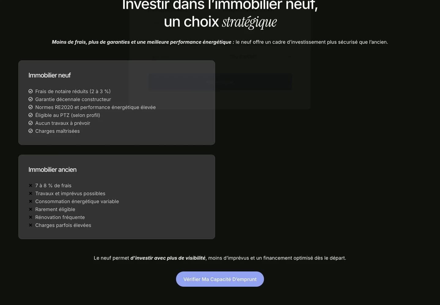 VousFinancer, section 2 du site