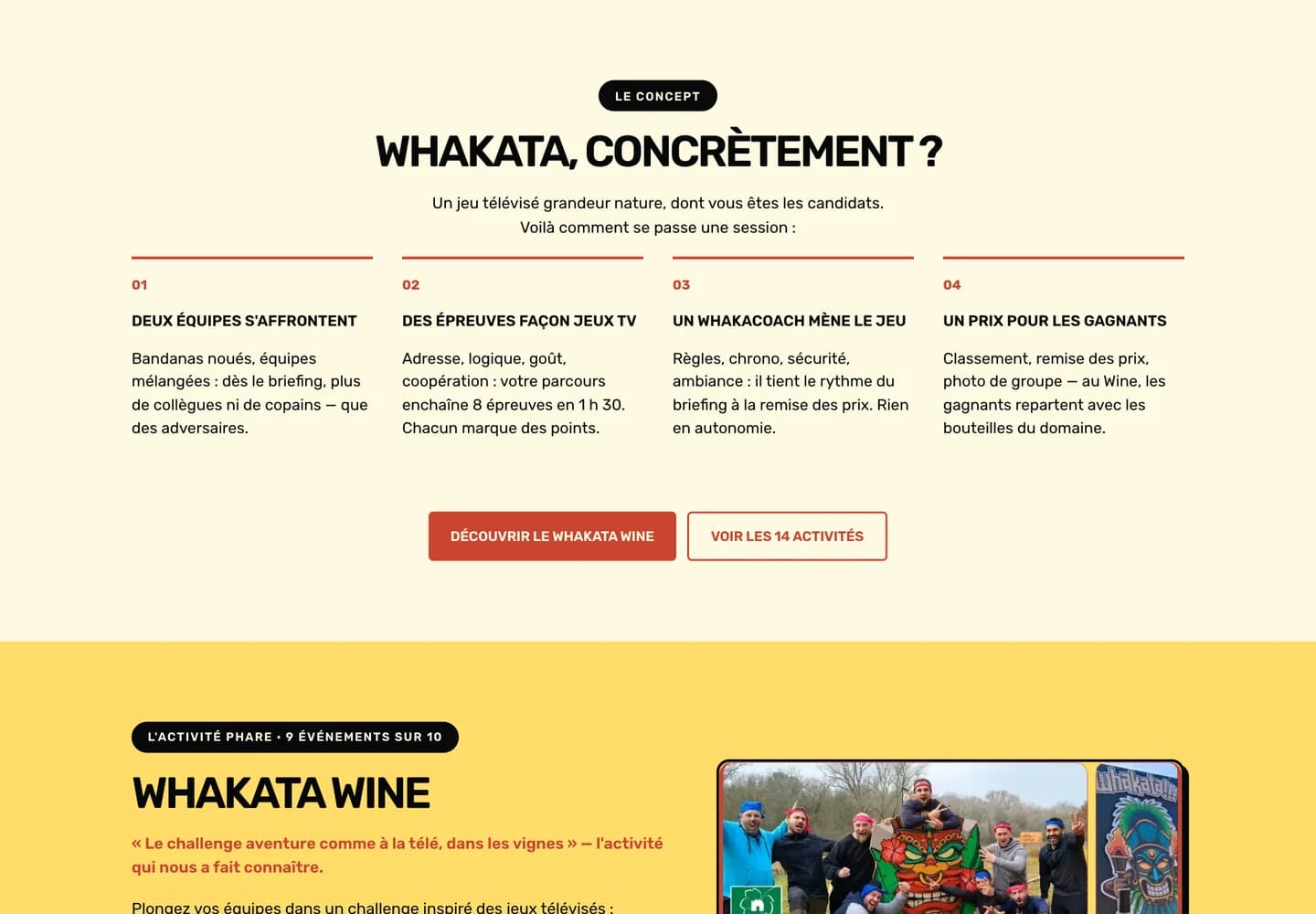 Whakata, section 3 du site